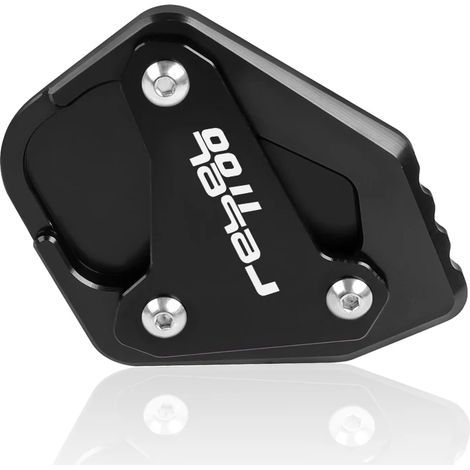 Béquille latérale CNC (noire) compatible avec HONDA REBEL CM1100 CMX 1100 2020-2022 - Extension de béquille latérale - Support/Plaque agrandie maxpower (1/3)