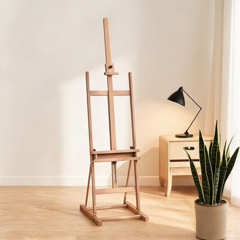 Chevalet d'artiste en hêtre 53 x 50,5 x 171-230 cm en buchenholz (1/5)