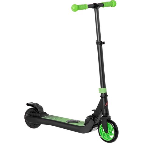 Monopattino elettrico per bambini dai 6 anni in su, pieghevole, velocità 8 km/h, 71x36,5x75-80 cm, alluminio, acciaio, verde