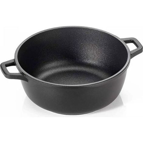 Home 6318 Grand Chef Casseruola Antiaderente con 2 Manici 26 cm colore Nero