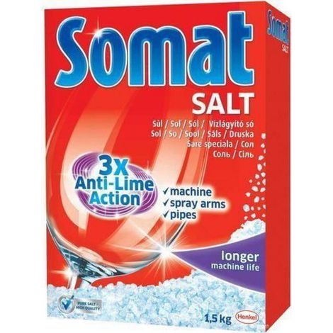 Sel Pour Lave-Vaisselle - 1,5 kg - Pour Adoucissement Eau - Boîte