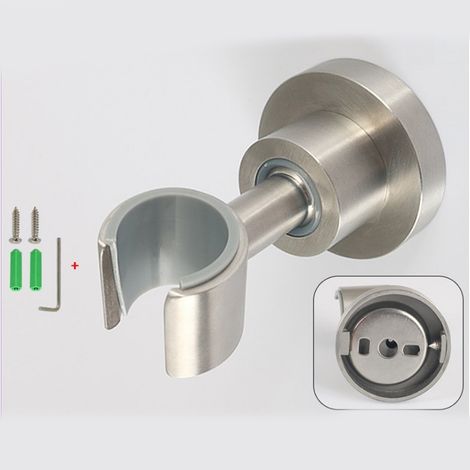 CCYKXA Duschhalterung, Duschhalterung aus Edelstahl, sphärische Drehung zum Einstellen der wandmontierten Duschhalterung, perforierte Installation, Winkel kann je nach Bedarf angepasst werden