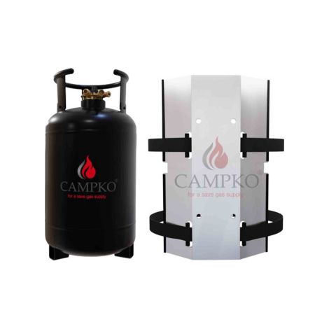 PACK CAMPKO Bouteille GPL 30L Rechargeable Bluetooth + Support mural Camping Car