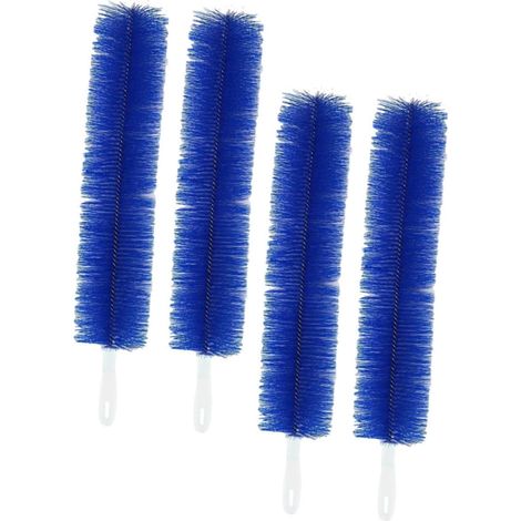 Paquete de 4 cepillos multifuncionales para limpiar telarañas de ventiladores eléctricos. Diseño ergonómico para eliminar el polvo sin esfuerzo. Compactos y portátiles.
