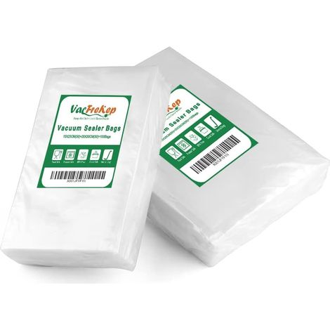 100Sacs 50 de Chaque Taille 15x25cm et 20x30cm Pour Machine Sous Vide,Sac Sous Congelation Vide Alimentaire sans BPA (1/5)