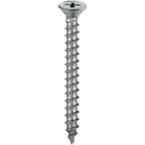 15 PEZZI - VITI AUTOFILETTANTI IN ACCIAIO INOX - TESTA PIANA SVASATA 4,8x16MM