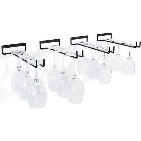 Porte-gobelets fer forgé - - 4 trous - Accessoire ménager - Élégant - Cuisine et maison RANGE VERRE (1/4)