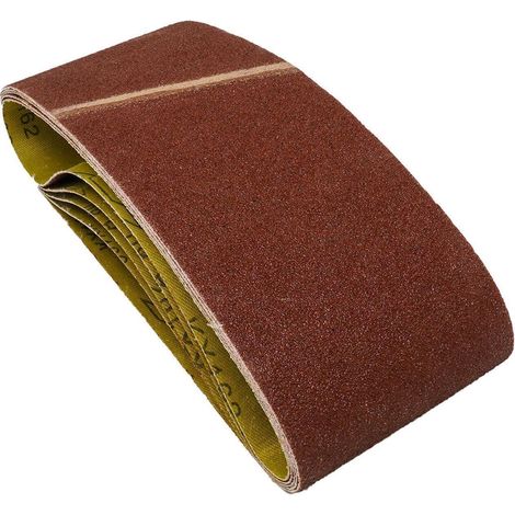 Dapetz ® Sanding Belt Sheets 75mm X 457mm 60 Grit Sander Belts for Grinding Sharpening and Derusting Very Coarse Compatible with Bosch, Black+Decker & Makita Sander Ideal for Wood, Metal, Plastic, 5X (1/5)