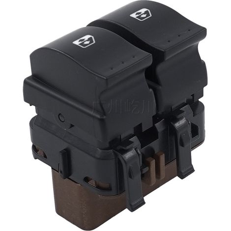 Compatible avec les véhicules Renault, interrupteur à bouton-poussoir pour lève-vitre électrique, interrupteur unique pour commande de lève-vitre électrique 8200315040 (1/2)