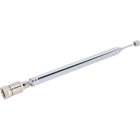 Teleskop-Radioantenne, F-Stecker, 75 Ohm, 8 Segmente, kompatibel mit Tivoli, Sangean und Pioneer. (1/5)