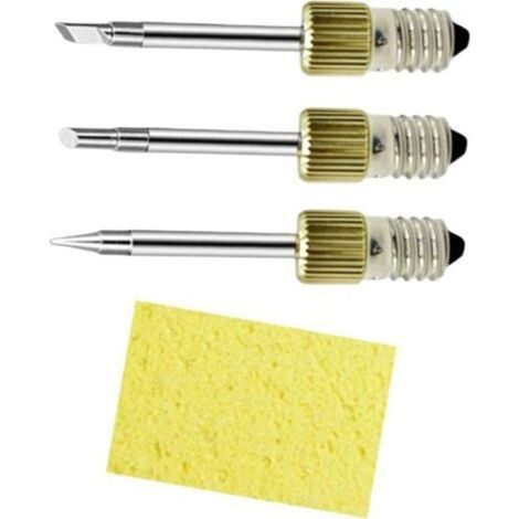 3 Pièces Embouts de Fer à Souder Résistant à la sans Fil USB Tête de Soudage Réparation E10 Embouts de Soudage Filetés Professionn