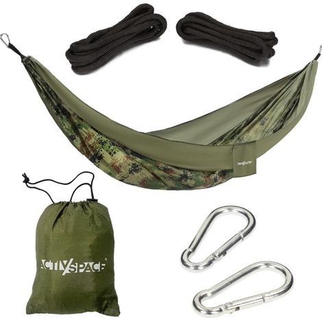 Hamac de tourisme ultraléger portable - ensemble militaire (1/4)