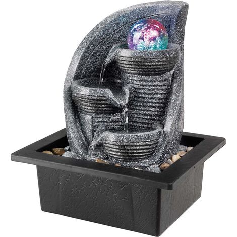 Fontaine en polyrésine avec LED Bauble Modèle 2
