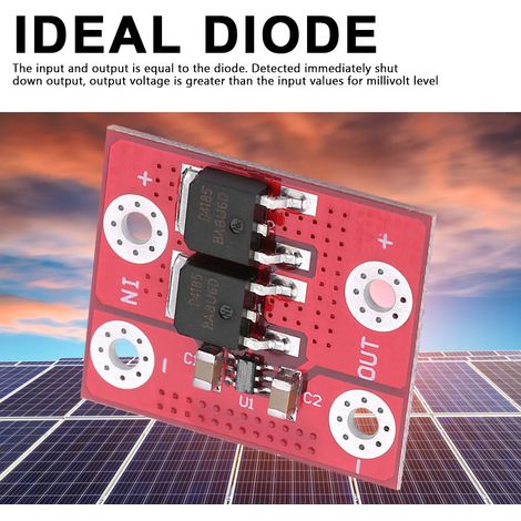 Diode idéale pour la charge de batteries de panneaux solaires 15A avec protection anti-retour pour l'irrigation (1/5)