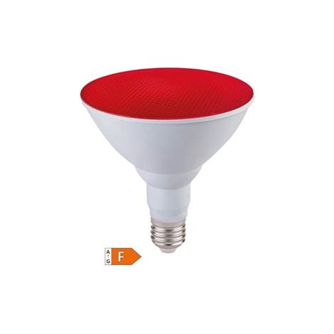 Bombilla de LED PAR38 15W E27 roja IP65 (1/3)