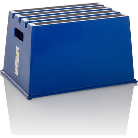 Tritthocker / Trittstufe TIO-E1 Kunststoff blau hjh OFFICE (1/5)