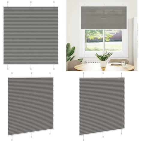 vidaXL Plissee Anthrazit 115x150 cm Stoffbreite 114,4 cm Polyester (1/5)