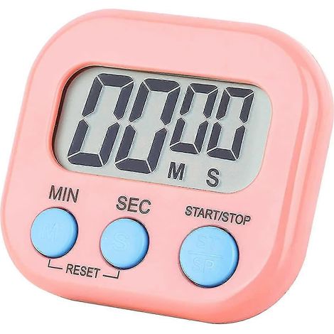 Minuteur de cuisine magnétique, horloge numérique, minuteur visuel, affichage lumineux, chronomètre à compte à rebours (1/5)