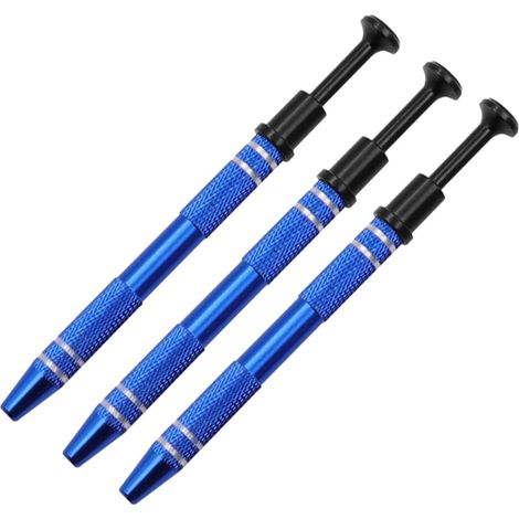 Outil de préhension à 4 mâchoires et embout sphérique pénétrant, de couleur bleue, pour une utilisation pratique en maintenance, réparation et bricolage.-AquaForge (1/5)