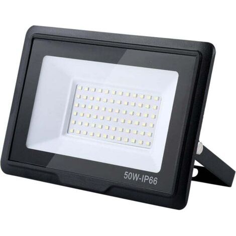 BUNTHAUS LED-Außenstrahler, 50 W, 5000 lm, 6000 K, wasserdicht (IP66) für Garten, Garage, Hof und Parkplatz (Kaltweiß, 50 W)