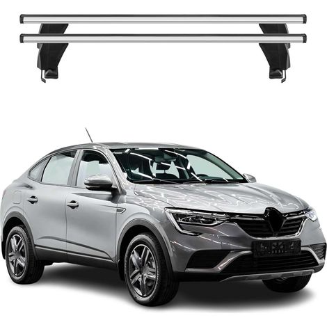OMAC Dachträger Querträger Alu für Renault Arkana 2019-2026 – Abschließbar – T-Nut – City-Crash-getestet – Max. 50 kg Silber (1/5)