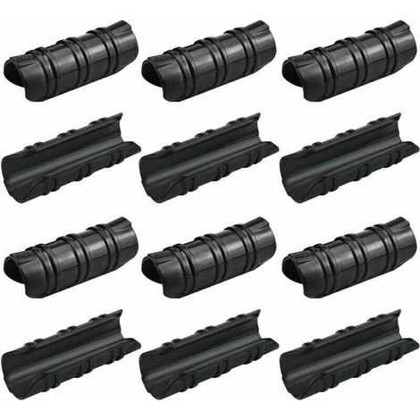100 Pcs Serre Clips 25mm Clips Serre de Jardin Résistance aux Températures Elevées Fixation Bache Serre Durable Facile a Utiliser pour Fixation Serre Bannière Tuyau Jardin Films - Noir. (1/4)