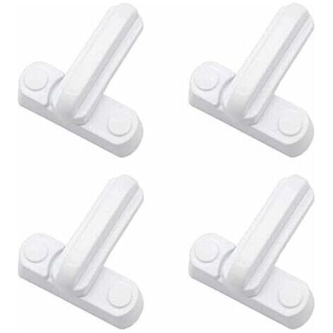 LaBlanc - Confezione da 4 serrature, chiavistelli, serrature per maniglie, ricambio aggiuntivo per la sicurezza domestica di porte, armadi e finestre. (1/5)