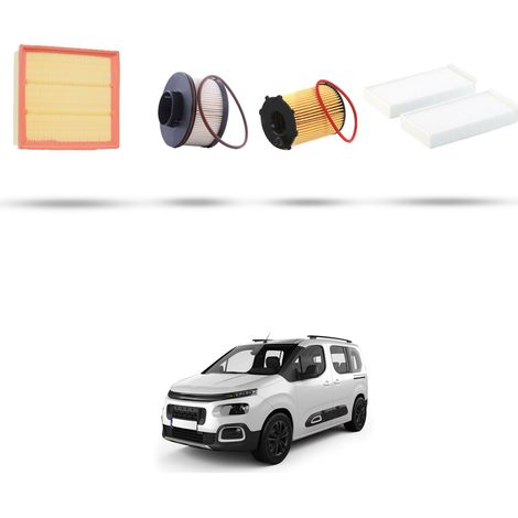 Kit tagliando 4 filtri compatibile con Citroen Berlingo III 1.6 BlueHDI 55kw dal 2018 (1/5)