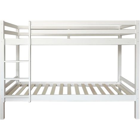 Letto a castello legno bianco 90x190/90x190cm
