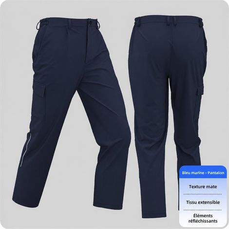 Pantalon de travail cargo homme réfléchissant bleu foncé 2XL/180 bleu foncé 2xl 180 61 × 40 × 46 cm 500 g – Livraison gratuite
