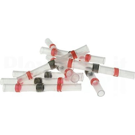 CONFEZIONE 50 PEZZI CONNETTORE DI GIUNZIONE ISOLATO AUTOSALDANTE A CALDO PER CAVI DA 0.5mm² A 1.00mm² IP67
