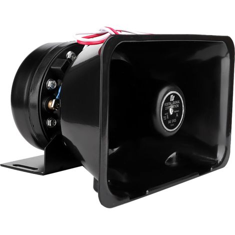 Clacson per auto, in acciaio ABS resistente agli urti, nero, 12V, 200W, per auto -Crezuo