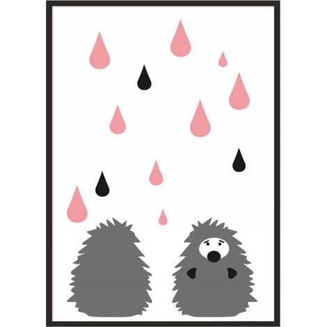 Bildposter im Rahmen A4 cm Igel PD102 (1/5)