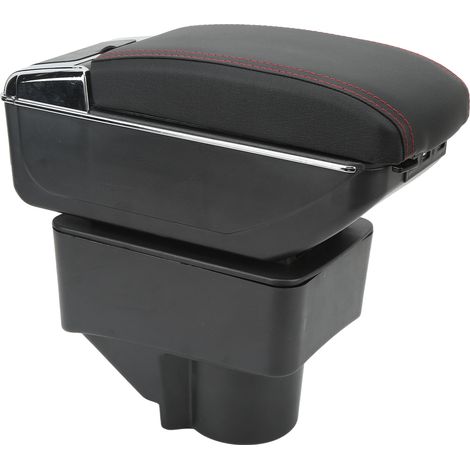 Accoudoir de console centrale avec 7 ports USB, double couche, remplacement confortable pour Ford Fiesta 08‑18 (1/5)