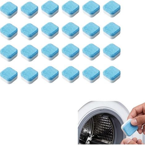 Washing Machine Cleaner 24 Tablets, Washing Machine Cleaning to Eliminate Deposits, Odors and Residues, Drum and Pipe Maintenance, Washing Machine Cleaner (1/5)