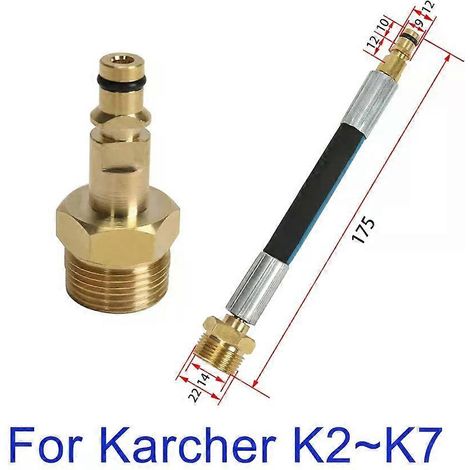 Adaptateur de tuyau M22 pour pistolet nettoyeur haute pression Karcher série K (1/4)