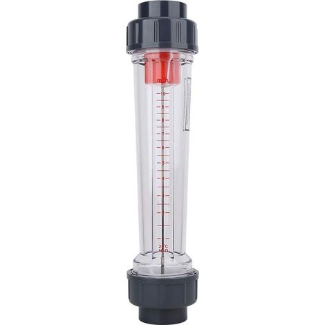 Débitmètre liquide en plastique, Débitmètre de piscine 50 mm plastique 1-10 m3/h Haute Précision Débit Instantané Bouche Plate 50mm Pour LZS-40 (D) Rotamètre Liquide