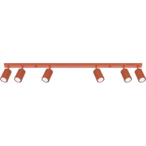 Spot Lampe Aluminium verstellbar Ockerrot GU10 länglich Modern Strahler (1/5)