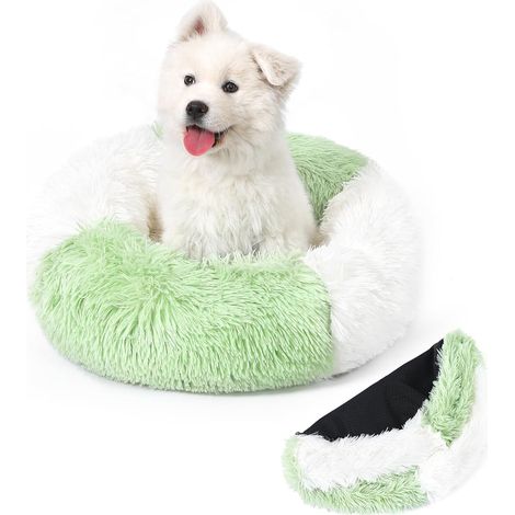 Panier Chat Rond Dehoussable et Lavable 60 cm vert
