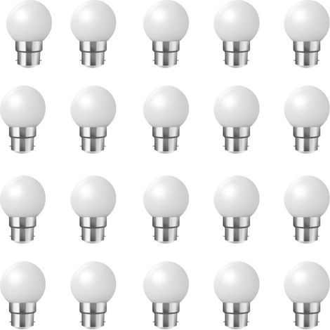 Ampoules à baïonnette B22 - Paquet de 20 ampoule LED feston 2W(équivalent 20W) - blanc froid [Classe énergétique B] (1/5)