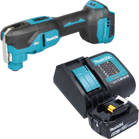 Herramienta multifunción a batería Makita DTM 53 SG1 de 18 V OIS / Starlock sin escobillas + 1 batería de 6,0 Ah + cargador (1/5)