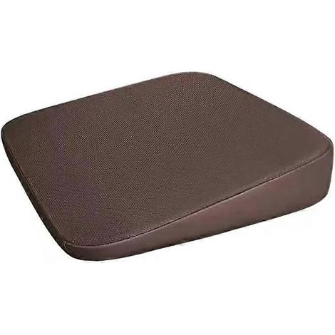 Coussin de siège triangulaire ergonomique de 6/8 cm, rehausseur de siège incliné améliorant la visibilité au volant pour siège de voiture ou de bureau (1/5)