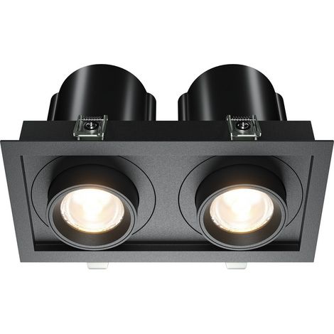 Maytoni Hidden Faretto da incasso doppio nero 3000K 1400lm (1/2)