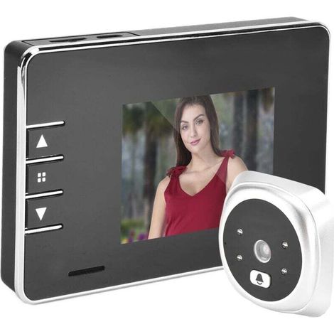 Smart Video Doorbell with 3 Inch LCD Screen Infrared Night Vision 120° Wide Angle Home Security (1/4)