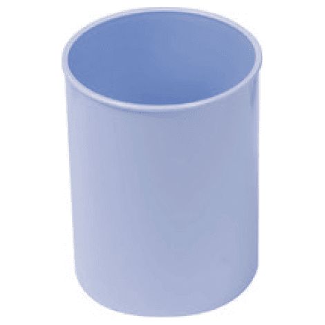 Portalapices plastico redondo Azul claro