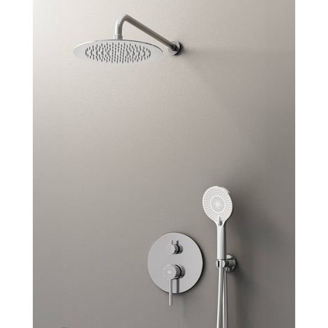 Conj. Empotr. Monomando Sirio Cr + Rociador Pared - GME