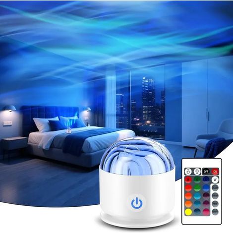 Projecteur Ciel Etoile, Lampe Aurore Boréale avec 16 Effets Lumineux et Télécommande, Projecteur Galaxie Veilleuse Enfant pour Lam (1/5)