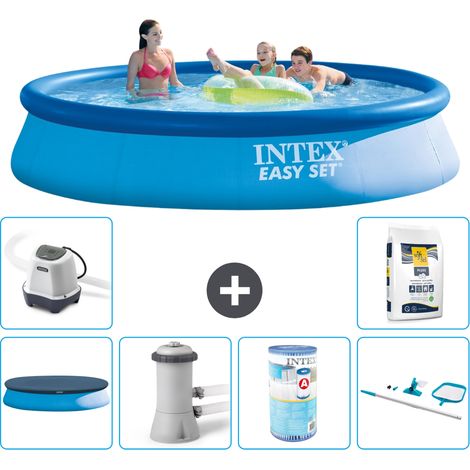 Intex Piscine Easy Set Ronde - 396x84 cm - 7-pièces S40695 (1/5)
