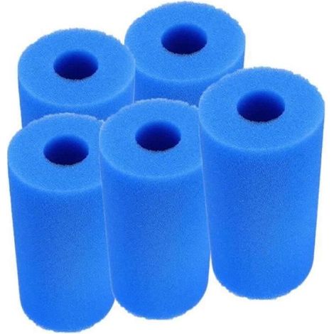 POMPE - GROUPE FILTRANT - BLOC DE FILTRATION 5PCS Filtre Lavable de piscine pour piscine Intex de type A Filtre Eponge de Cartouche