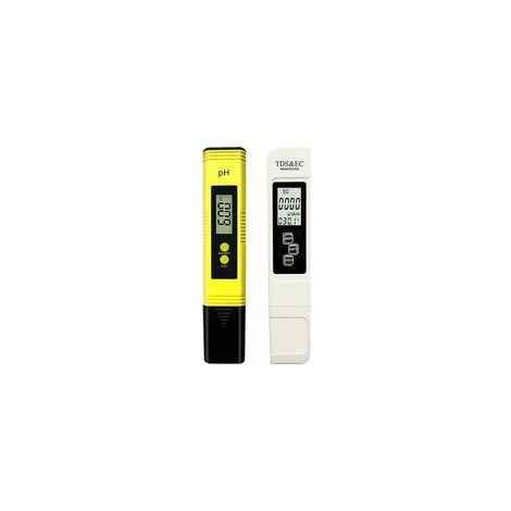 Testeur de pH, testeur de pH de piscine mesure TDS pH EC température qualité de l'eau testeur de pH pour eau potable, piscine, aquarium, boissons, culture hydroponique